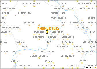 map of Maupertuis