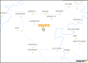 map of Maupin