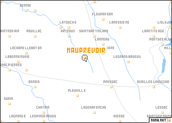 map of Mauprévoir