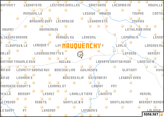 map of Mauquenchy