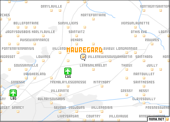 map of Mauregard