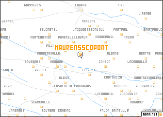 map of Maurens-Scopont