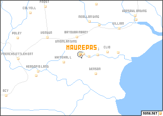 map of Maurepas