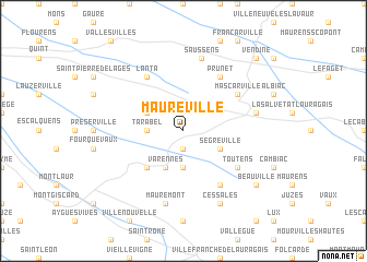 map of Maureville