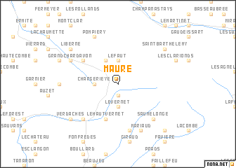 map of Maure