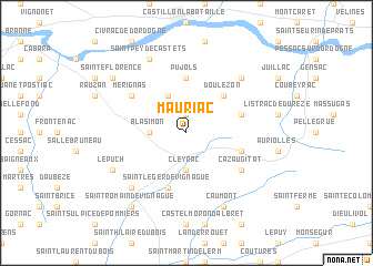 map of Mauriac