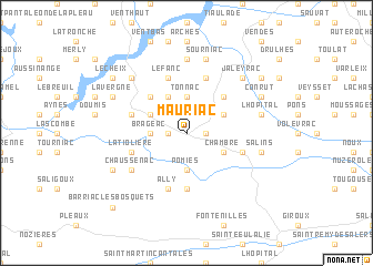 map of Mauriac