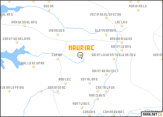 map of Mauriac