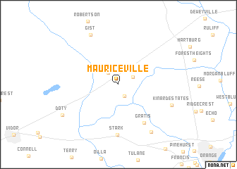 map of Mauriceville