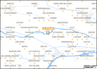 map of Maurik