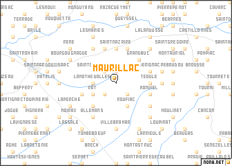 map of Maurillac