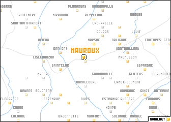 map of Mauroux