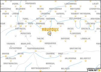 map of Mauroux