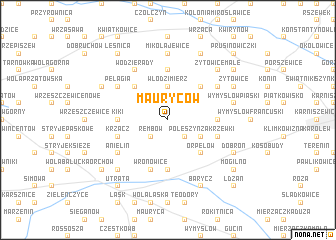 map of Mauryców