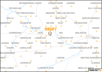 map of Maury