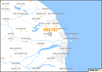 map of Mautby