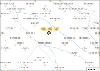 map of Mauvaisin