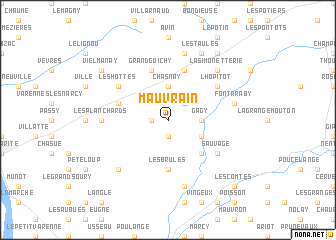 map of Mauvrain