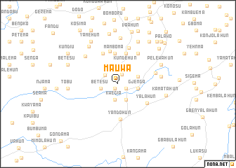 map of Mauwa