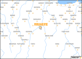 map of Mauwere