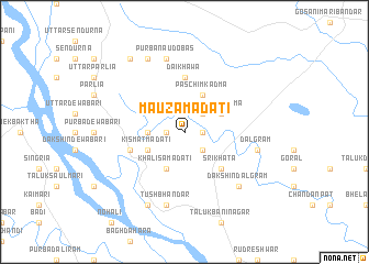 map of Mauza Madāti