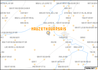 map of Mauzé-Thouarsais