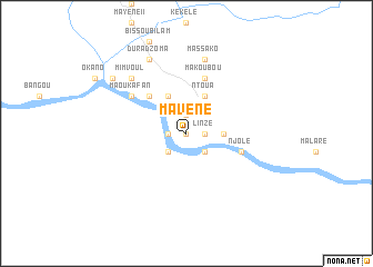 map of Mavéné