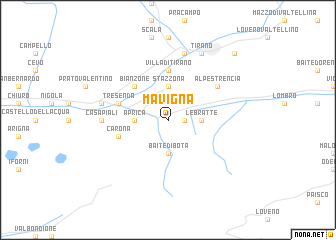 map of Mavigna