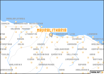 map of Mávra Lithária
