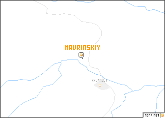 map of Mavrinskiy