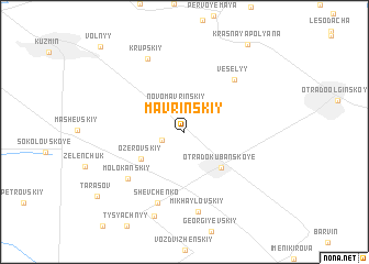 map of Mavrinskiy