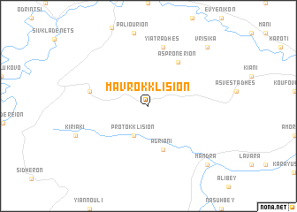 map of Mavrokklísion