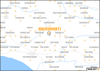 map of Mavrommáti