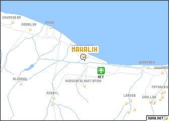 map of Mawāliḩ