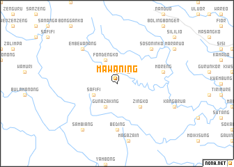 map of Mawaning