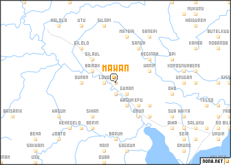 map of Mawan