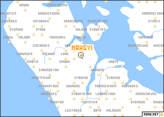 map of Mawgyi