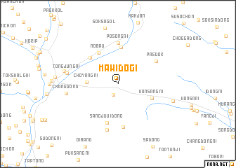 map of Mawidŏgi