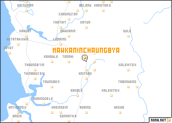 map of Mawkaninchaungbya