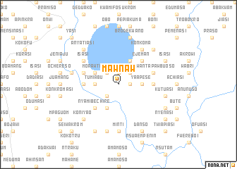 map of Mawnaw