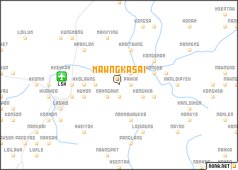 map of Mawng-ka-sai