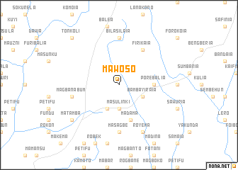 map of Mawoso