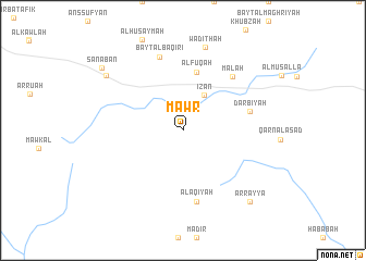 map of Māwr