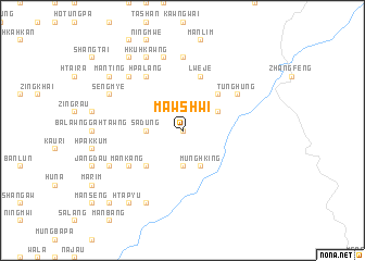 map of Mawshwi