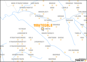 map of Mawtègale