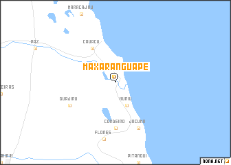 map of Maxaranguape
