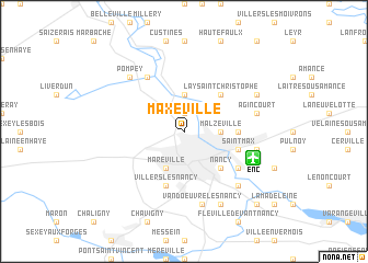 map of Maxéville