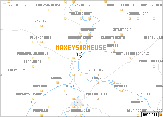 map of Maxey-sur-Meuse