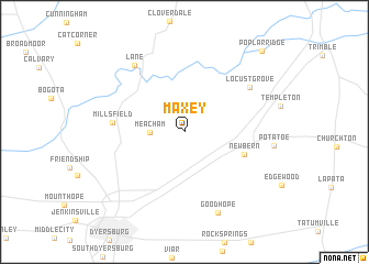 map of Maxey