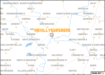 map of Maxilly-sur-Saône